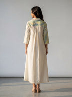 Pastel Breeze Cotton Shirt Drape Dress