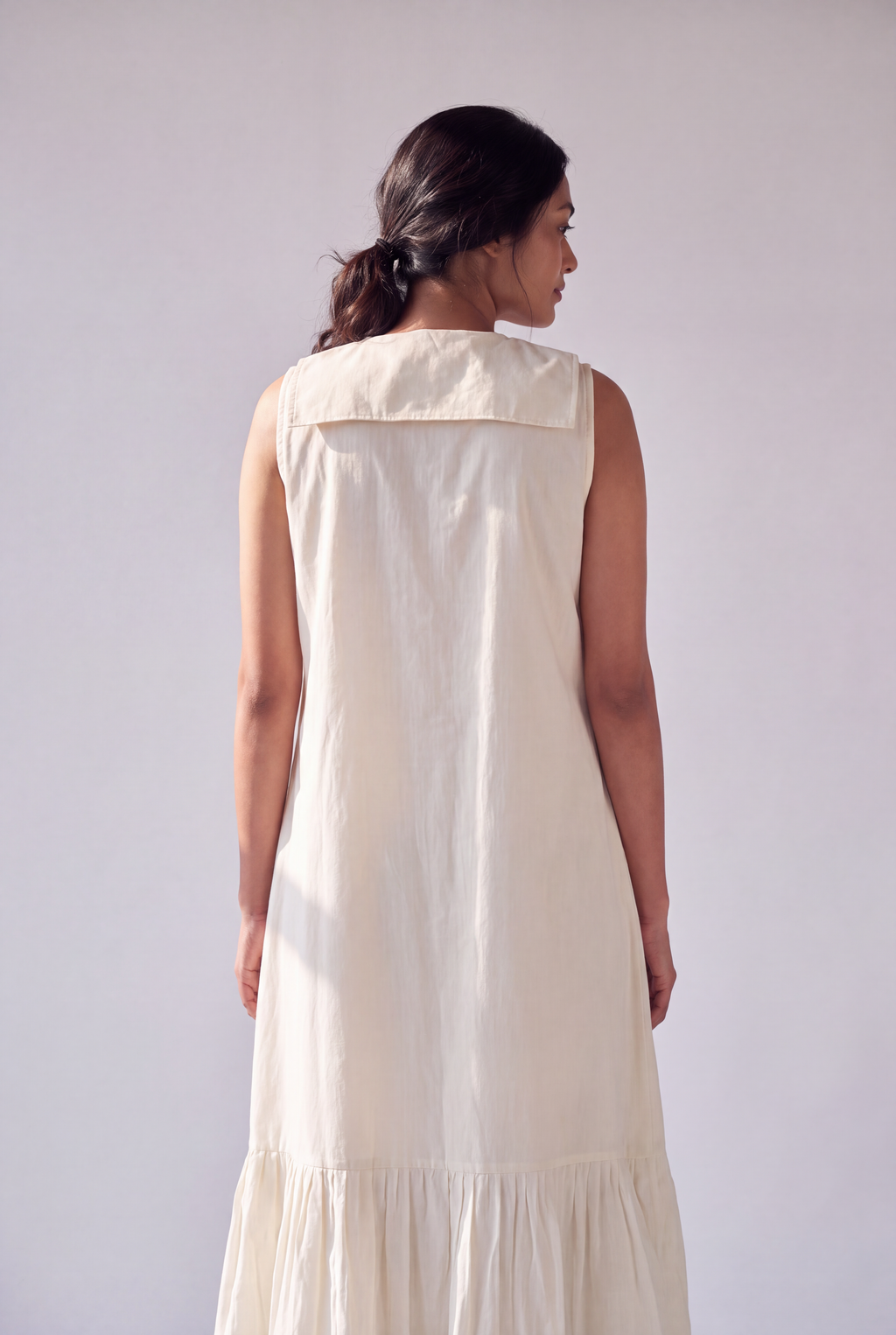 Ivory Floral Embroidered Dress