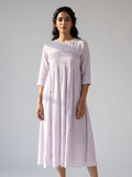 Lavender Bloom Cotton Dress
