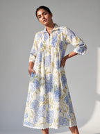 Blue Meadow Cotton Dress