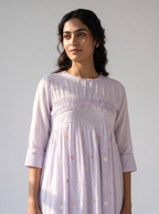 Lavender Bloom Cotton Dress