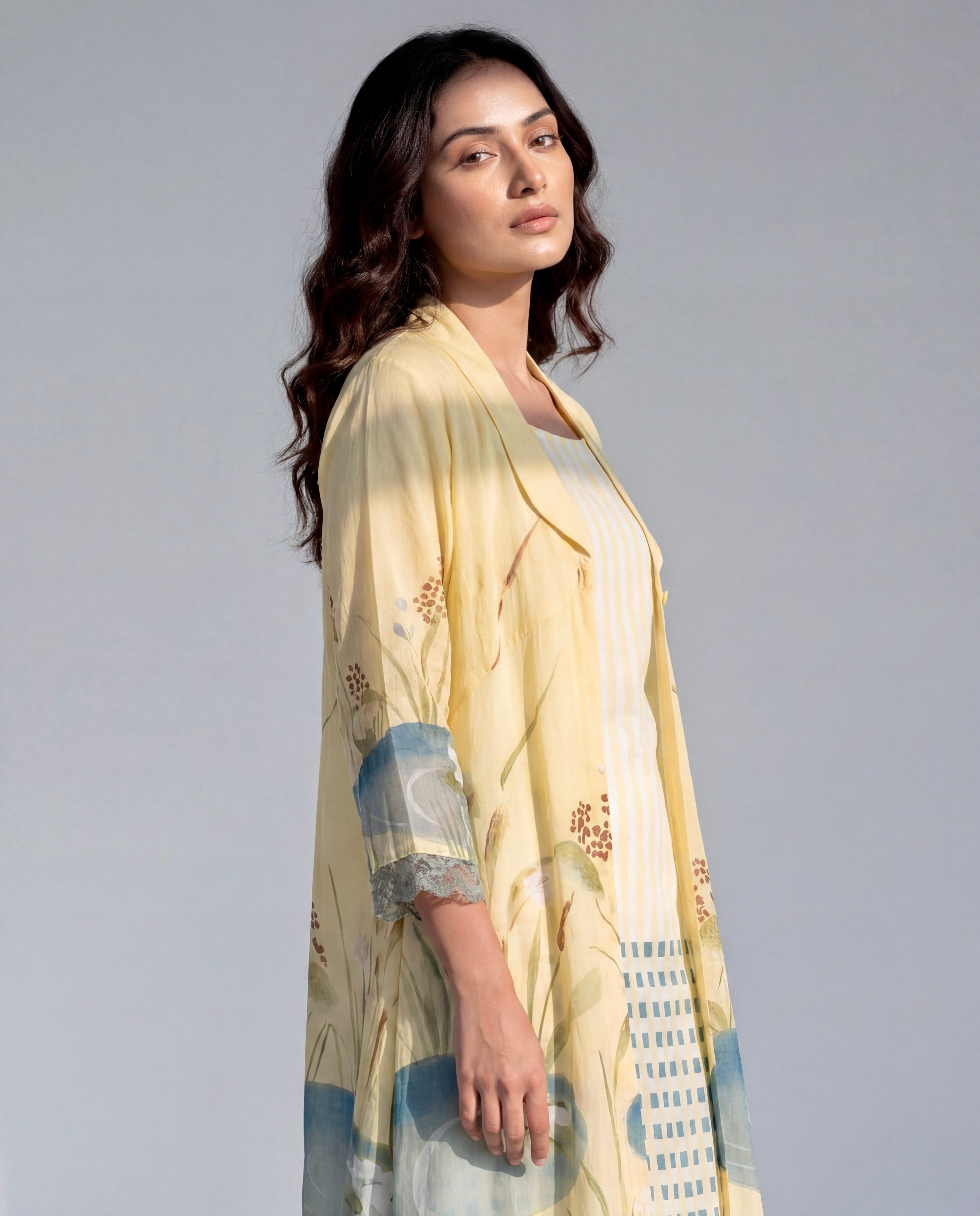 Butter Bloom Jacket Set