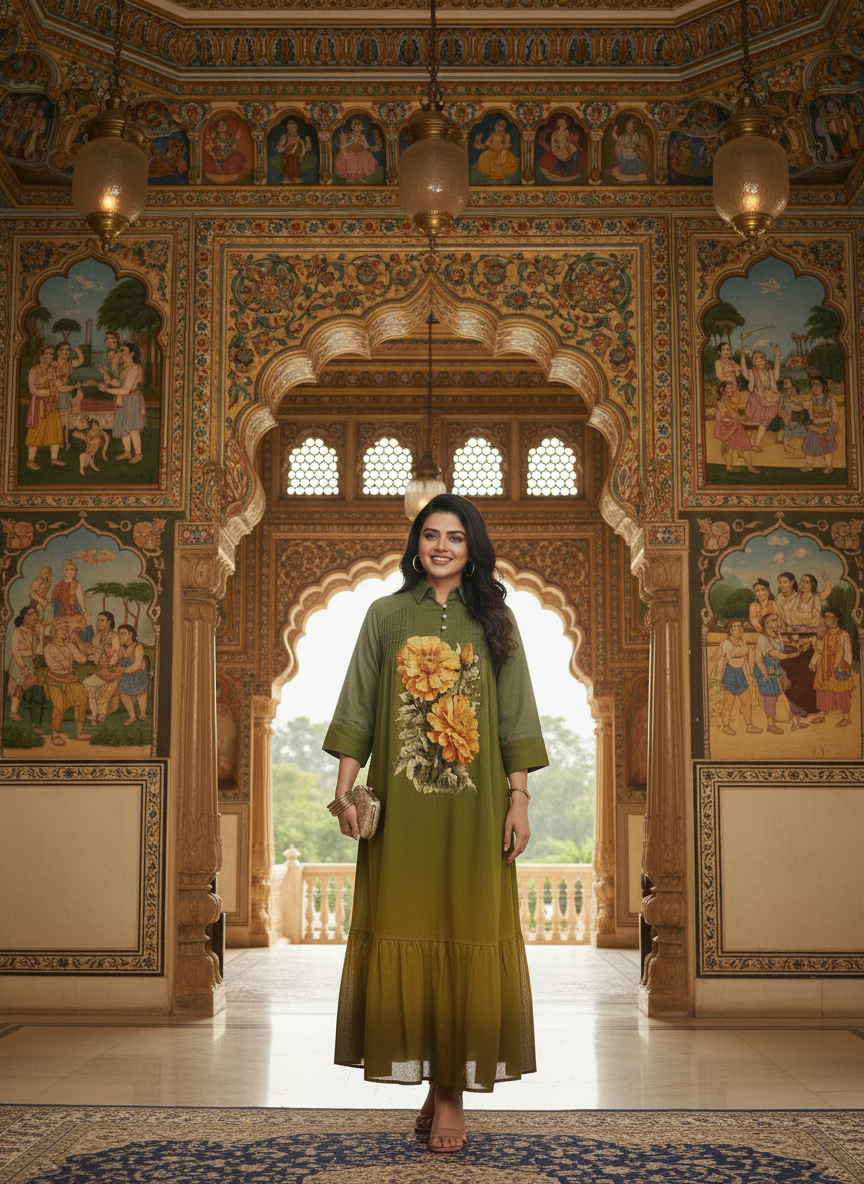 Heritage Floral Kurti